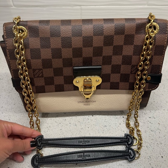 LOUIS VUITTON 
Damier Ebene Vavin PM Creme. - Picture 5 of 16